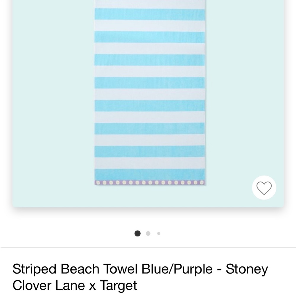 Striped beach towel blue/purple - Stoney Clover Lane x Target